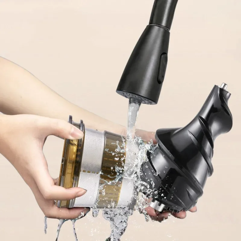 Easy To Clean With Brush 82mm Powerful Slow Cold Press Juicer With Large Feed Chute Electric Masticating Juicers For Vegetables 4