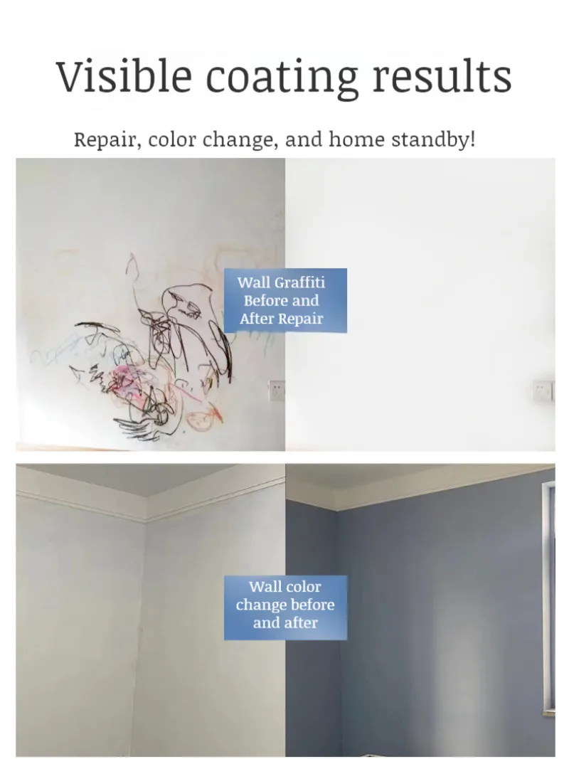 300g White Pink Wall Small Roller Brush Paint Interior Wall Repair Household Graffiti Repair Environmental Protection Paint