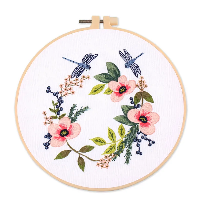 Butterfly Floral Embroidery Kit