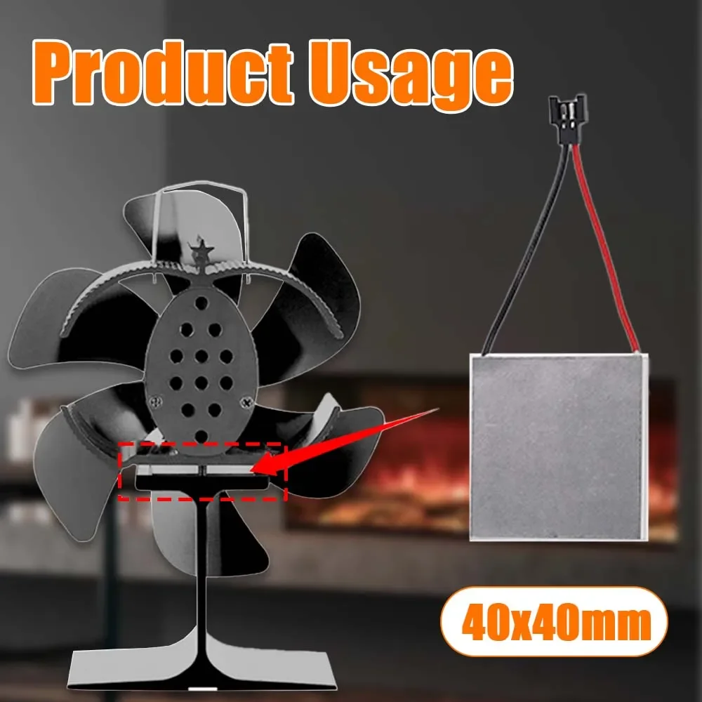 1PC Fireplace Fan Generator Chip Machinery Electric Power Motor Barbecue Oven Thermoelectric Generator Chip General Accessories