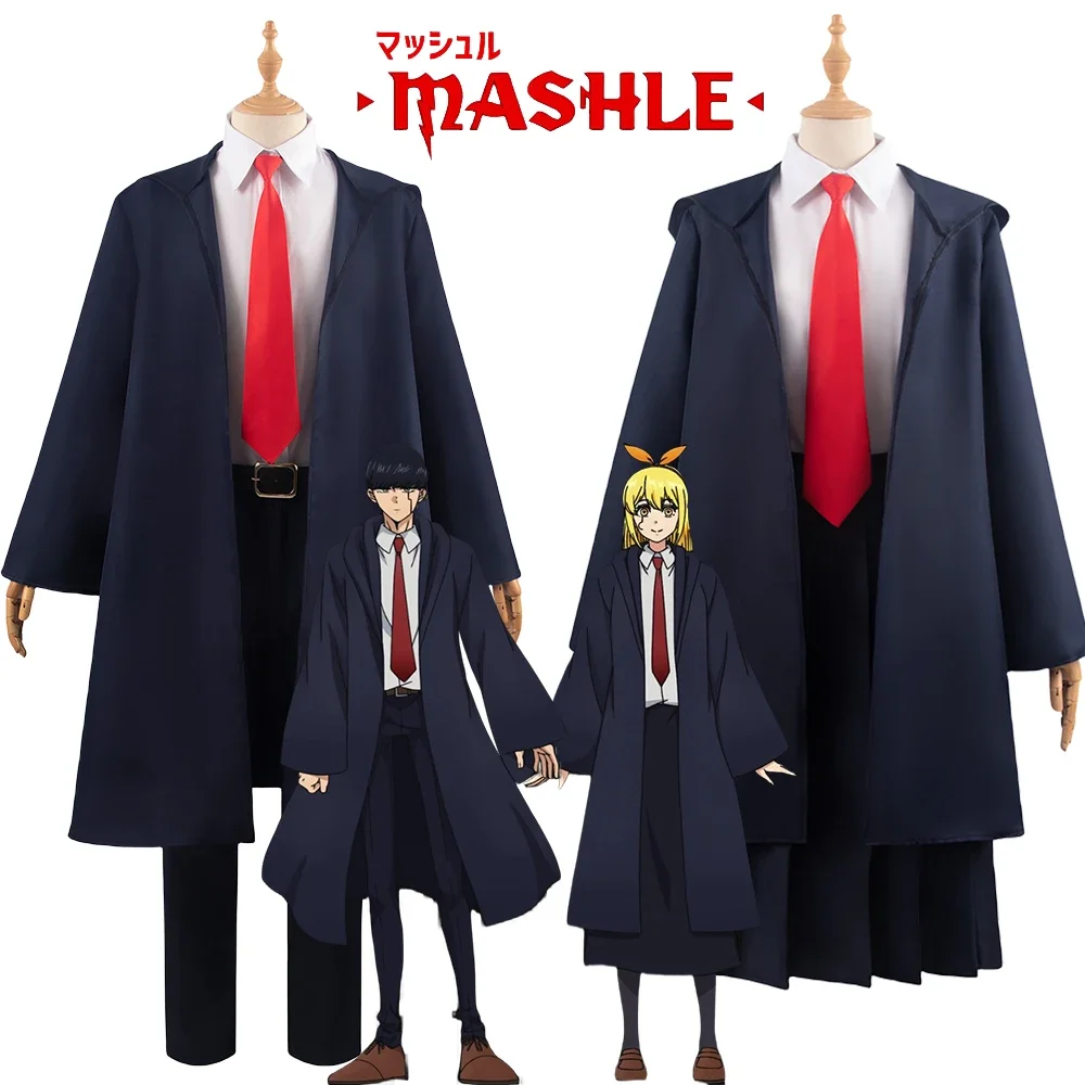 

Anime Mashle: Magic And Muscles Cosplay Costume Lemon Irvine Cos School Uniforms Wig Trench Suit Dance Performance Stage Outfit