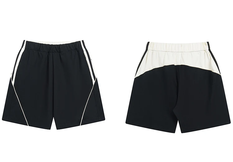 Side-Stripe Patchwork Track Shorts S1b9917be77b64f958fd327c8a80002a02