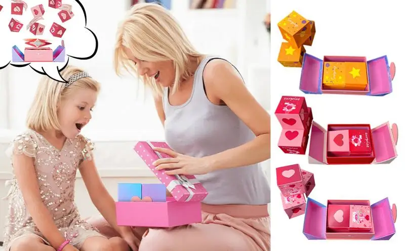 

Christmas Gift Box Surprise Bounce Surprise Exploding Christmas Boxes Bouncing Box DIY Surprise Present Boxes Home Decor Holiday