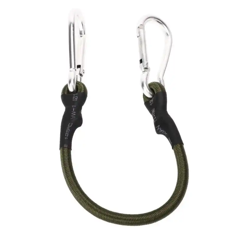 Heavy Duty Bungee Cord Easy Fixation Firm Multipurpose Strong Wear Resistance Bungee Straps with Carabiners for