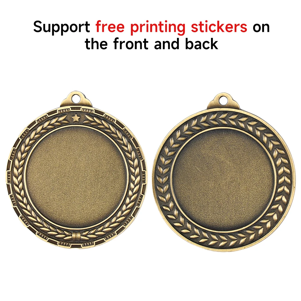 Blank Medals For Any Competition Games Prizes Football Gold Silver Bronze Medals Trophy Commemorative Medal for Souvenir