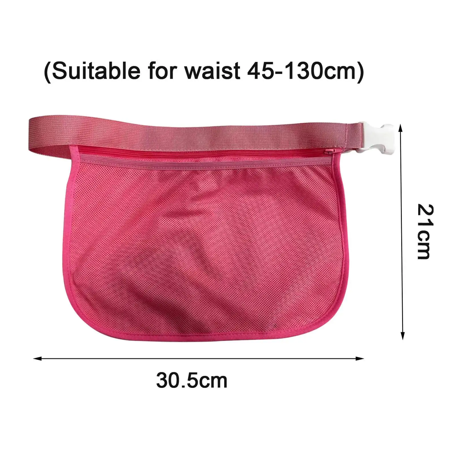 Tennis Ball Holder Waist Hip Bag Golf Balls Fanny Pack Mesh Storage Bag Carrier for Golf Badminton Fitness Exercise Women Men