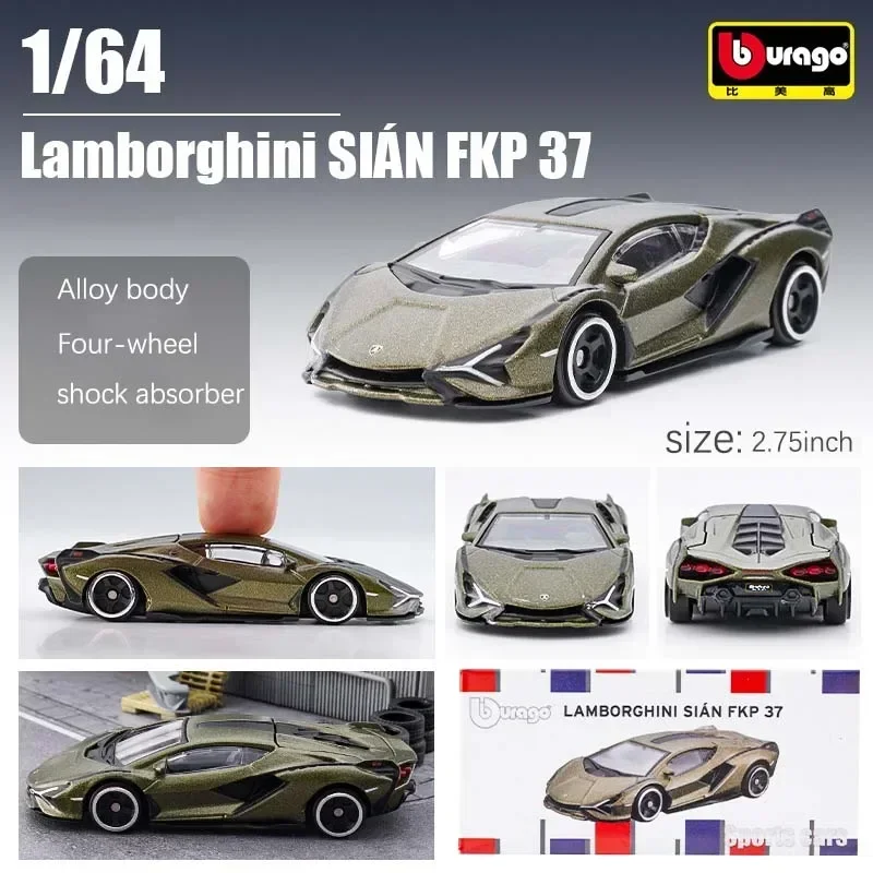 Bburago 1:64 Ferrari SF90 Stradale 1959 Cadillac Eldorado Elvis Corvette Alloy Car Model Children's Toys Holiday Gift Collection 2