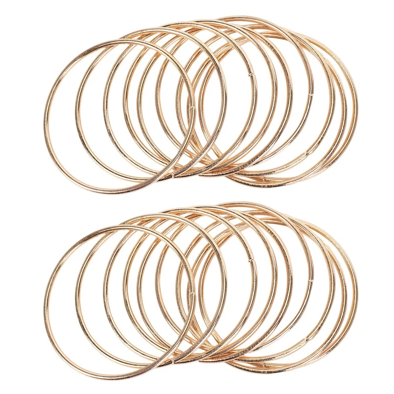 5cm-40cm Gold Dream Catcher Rings Metal Hoops Macrame Floral Craft Hoop  Hanging Wreath DIY Home Decor 10pcs Metal hoops crafts