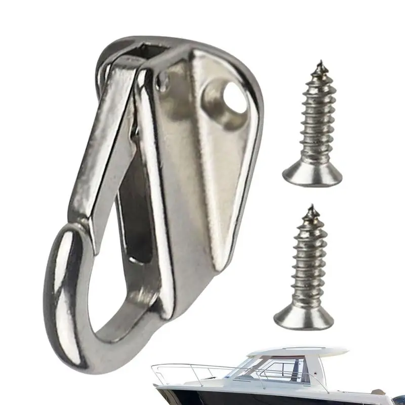 Marine Hardware Safety Hook Ship Wall Hook 316 Stainless Steel Hanger For Tug Marine Grade Fending Hook Hardware Accessories