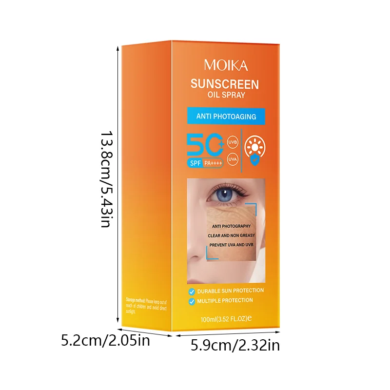 Hydrating UV Shield Sunscreen Spray, Lightweight and Breathable Formula