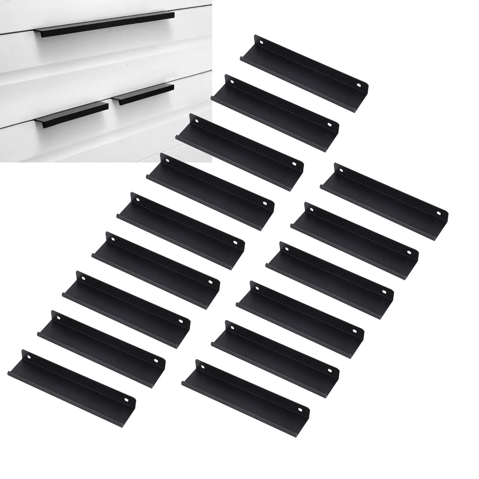 

15 шт., антикоррозийные ручки из алюминиевого сплава для шкафа