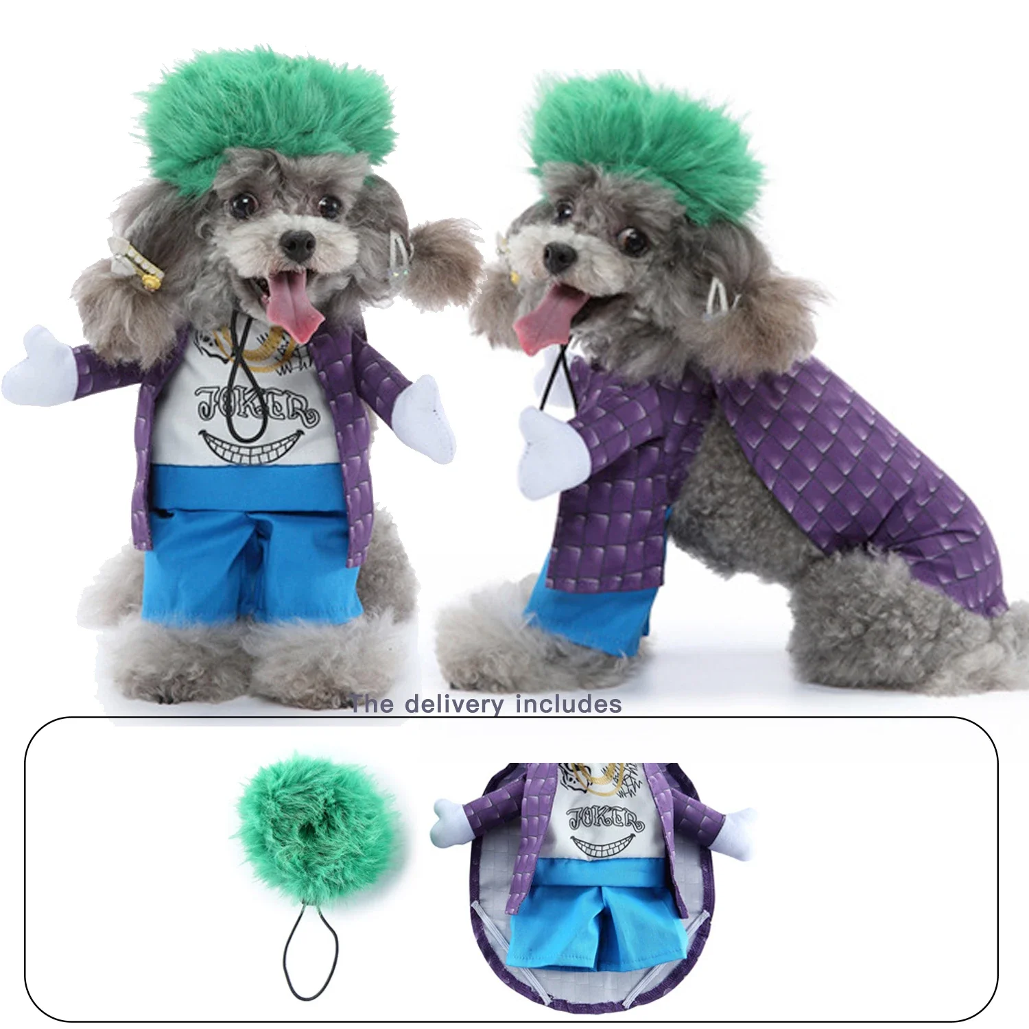 Christmas Dog Funny Clothes Dogs Cosplay Costume Comical Outfits Pet Novelty Clothing Set for Festival Party Dog Postman Costume for dog costume set