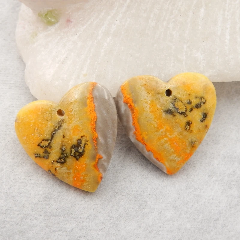 

Ювелирные изделия, аксессуары, натуральный камень шмеля, модные резные серьги в форме сердца с бусинами 20x5m 6g