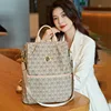 Ladies Backpack Square Vertical Bag Women's Three Wide Shoulder Strap Knapsack Bag Soft Handle Single Printed Shoulder Bag 5