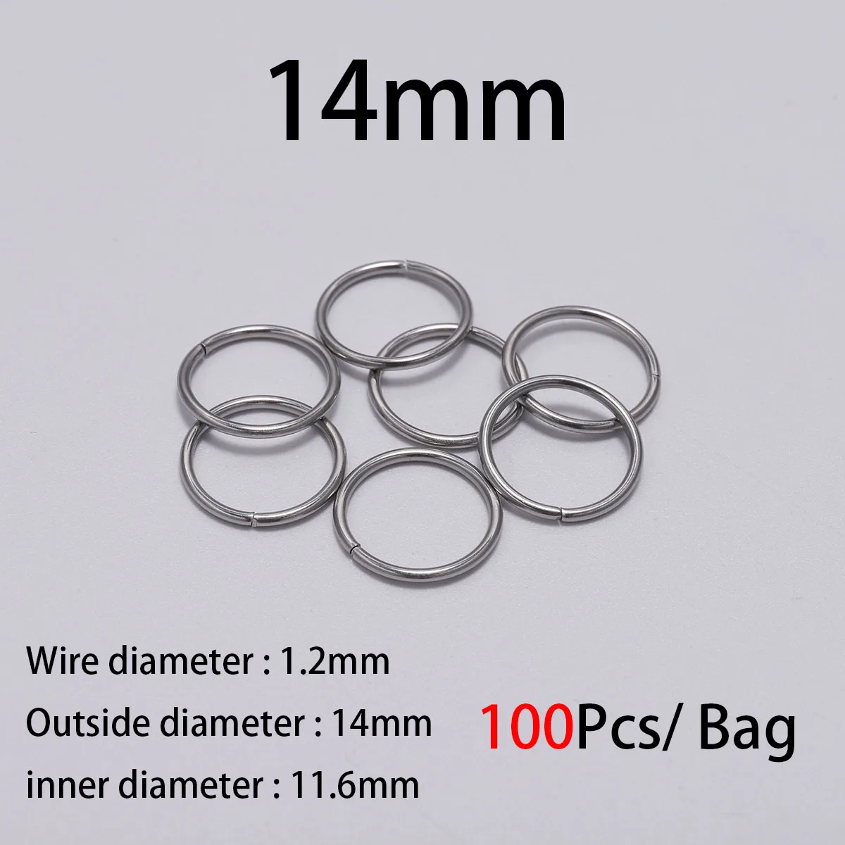 1.2 x 14mm 100pcs