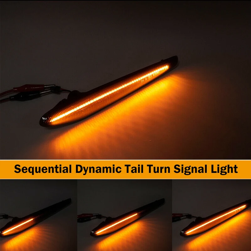 Led Dynamic Turn Signal Light Side Marker Blinker Indicator Lamp Repeater For Al