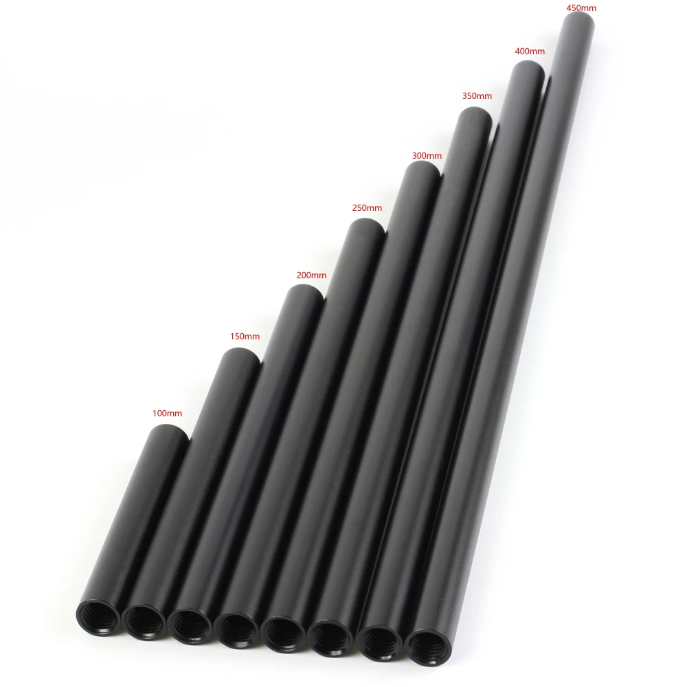 Description Picture 2 of item10 15 20 25 30 35 40 45cm Rod Diameter Dia OD 15mm Aluminium Rail Tube fr Tripod DSLR Rig 4K 8K Film Camera Support System LWS