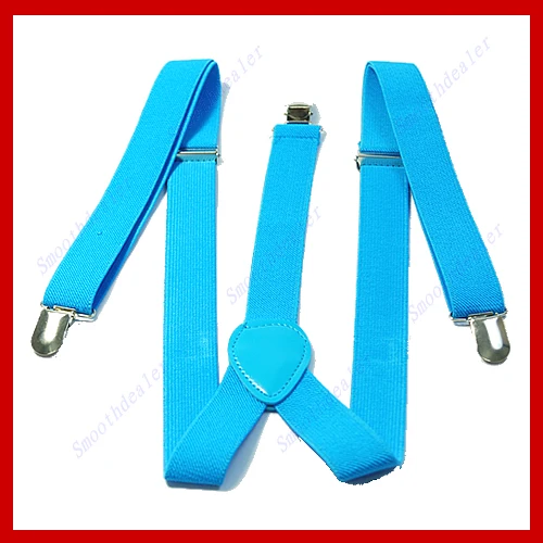 652F Women\'s Unisex Elastic Y-Shape Braces Mens Adjustable Clip-on Suspenders Fashion