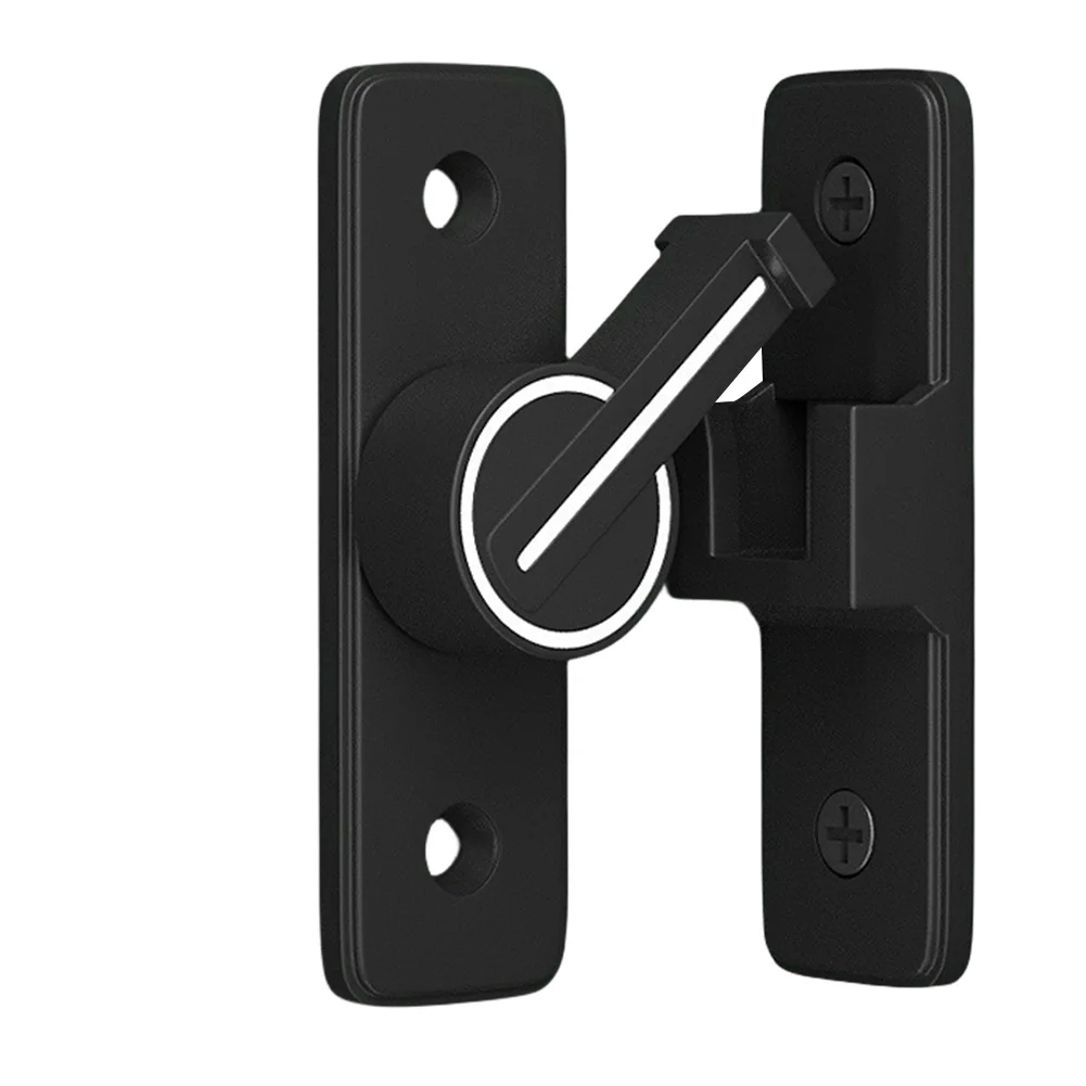 Luminous Flip Door Latch 90 Degree Right Angle Barn Lock Heavy Duty Safety Door Bolt Latch Lock Zinc Alloy Bathroom Door Lock