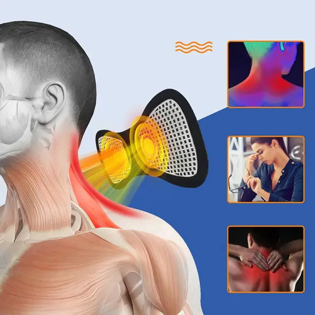 Intelligent Mini Electric Neck Massager Charging Portable Shoulder and Neck Neck Massage Patch with Multiple Adjustable Levels 2