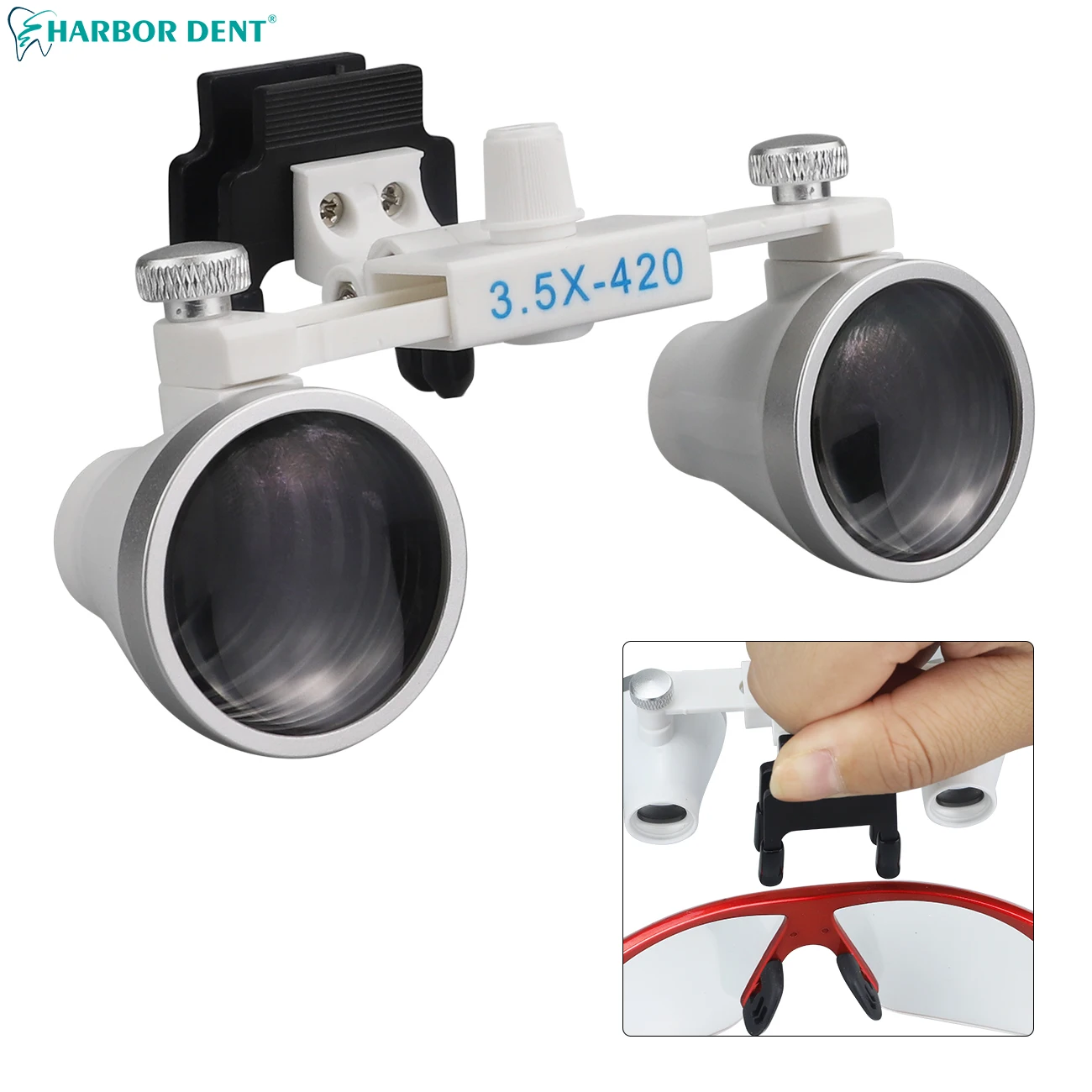 25X35XDentalLoupeEyeglassesAdjustableUltralightBinocular