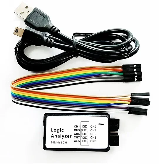 

1X USB Logic Analyzer 24MHz 8 Channel 24M/seconds Logic Analyzer Debugger For ARM FPGA Logic Analyzer Logic 24M 8CH Arduino