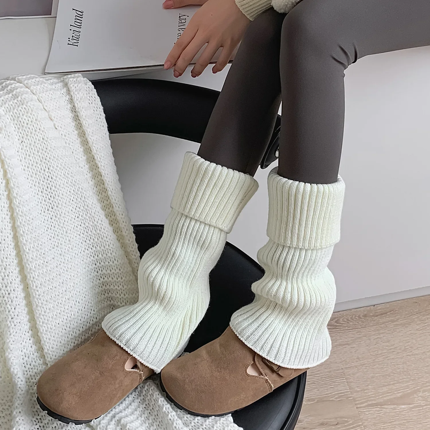 Thickened Leg Warmers Long Socks Korea Style JK Uniform Bubble Socks Fashion Lolita Girl Loose Socks Women's Versatile Stockings