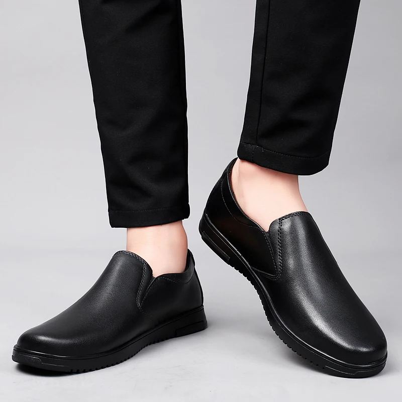 Italian Genuine Leather Men's Formal Loafers Handmade Business