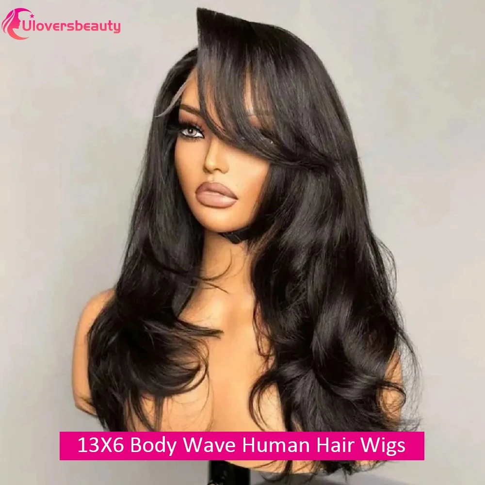 24 26 30Inch Body Wave Human Hair Wigs 13x6 HD Lace Human Hair Wig Raw Hair Wigs On Clearance Sale 220% Glueless Wigs Human Hair 1