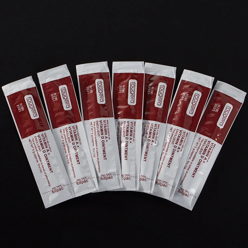 

50Pcs Independent Packet AD Tattoo Repair Cream Vitamin Ointment For Repairing Eyebrows Body After Tattoo Sterile Safe Permanent