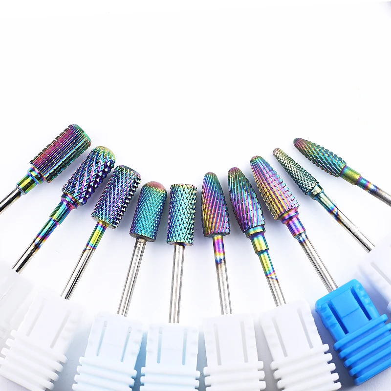 텅스텐 스틸 네일 드릴 비트 전문 매니큐어 밀링 커터 강력한 절삭력으로 단단한 손톱에 사용 가능 내구성 있는 전동 파일 버