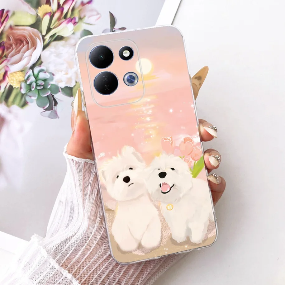 Cute Cartoon Animal Soft Silicone Clear Phone Case Cover