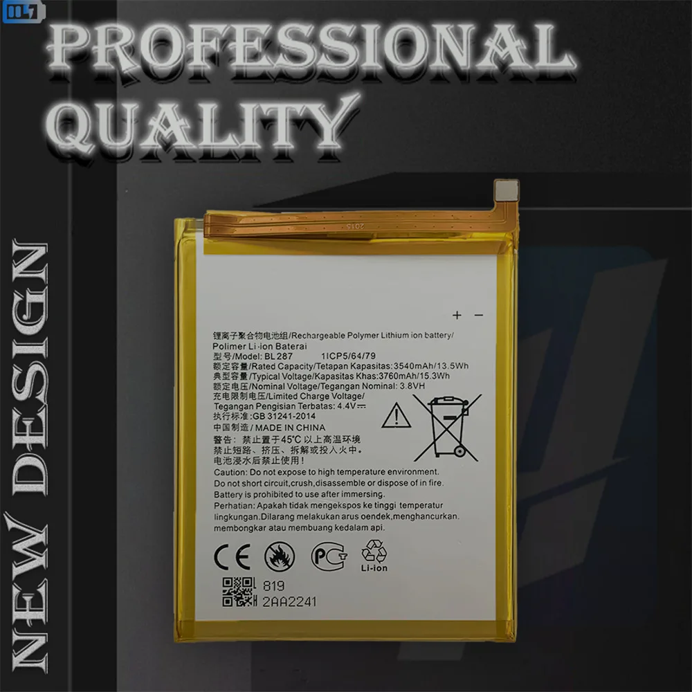 Batería BL287 para Lenovo K5 Note L38012 K9 Note 6,0 pulgadas