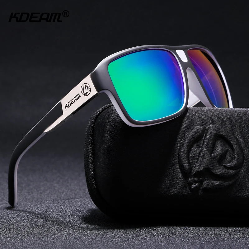 

KDEAM Big Men Outdoor Sports Sunglasses Women Polarized Oversized Eyewear UV400 Protection Sun Glasses Branded Italy Design