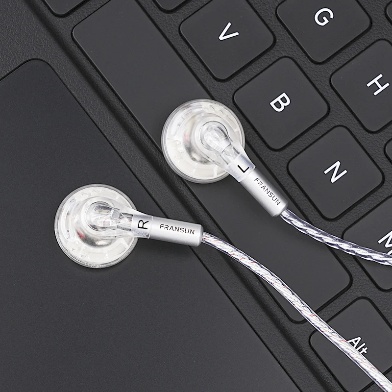 รูปสินค้า หูฟัง HiFi หัวแบน 16 มม. แบบเสียบหู 3.5 มม. และ Type-C