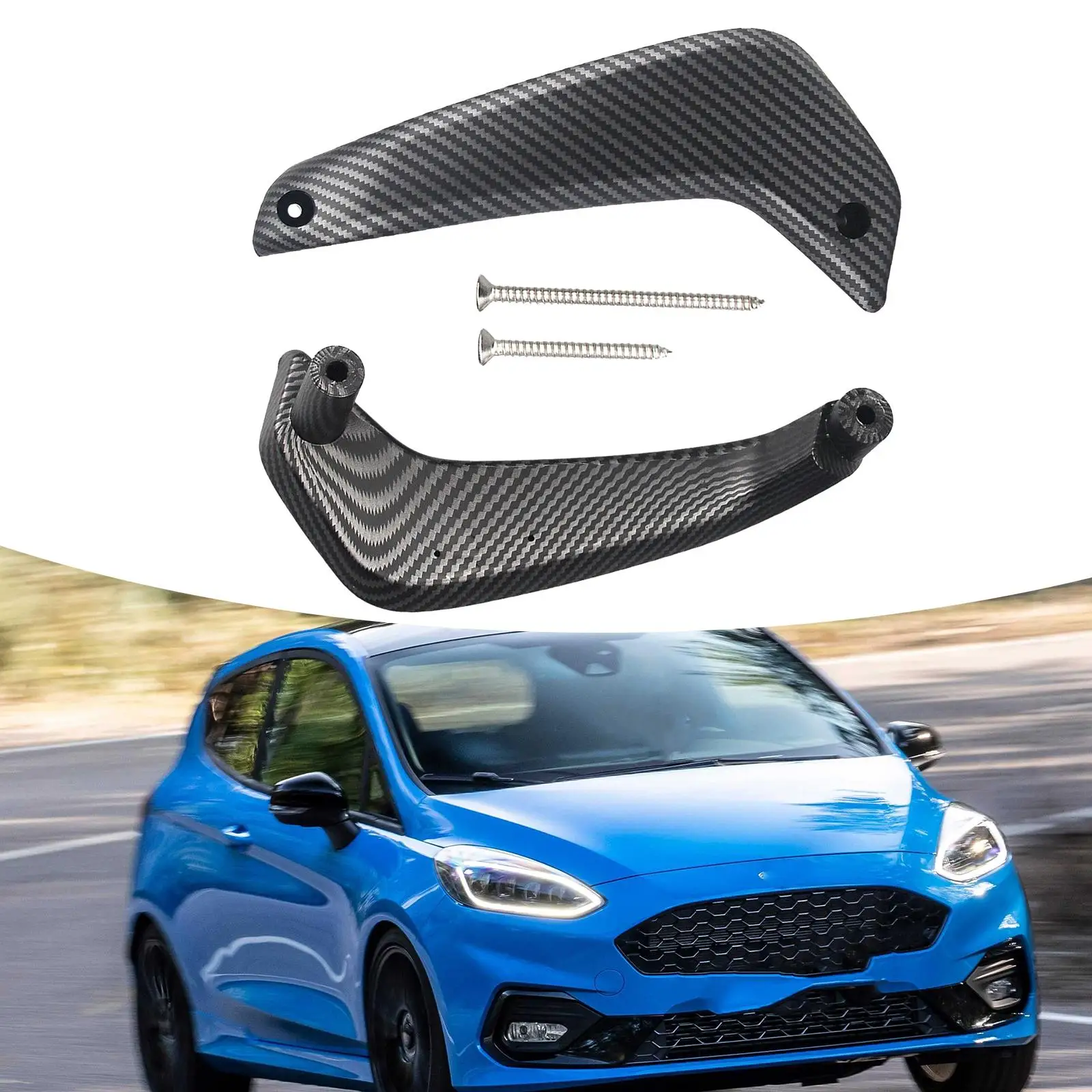 

2 шт., автомобильные внутренние дверные ручки для Ford Fiesta