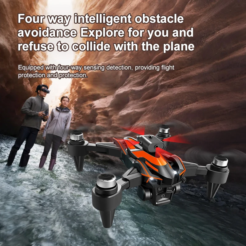 UAV K12Max With Screen Control 8K HD Camera 5G Brushless Drone Optical Flow Positioning Aerial Four-Axis