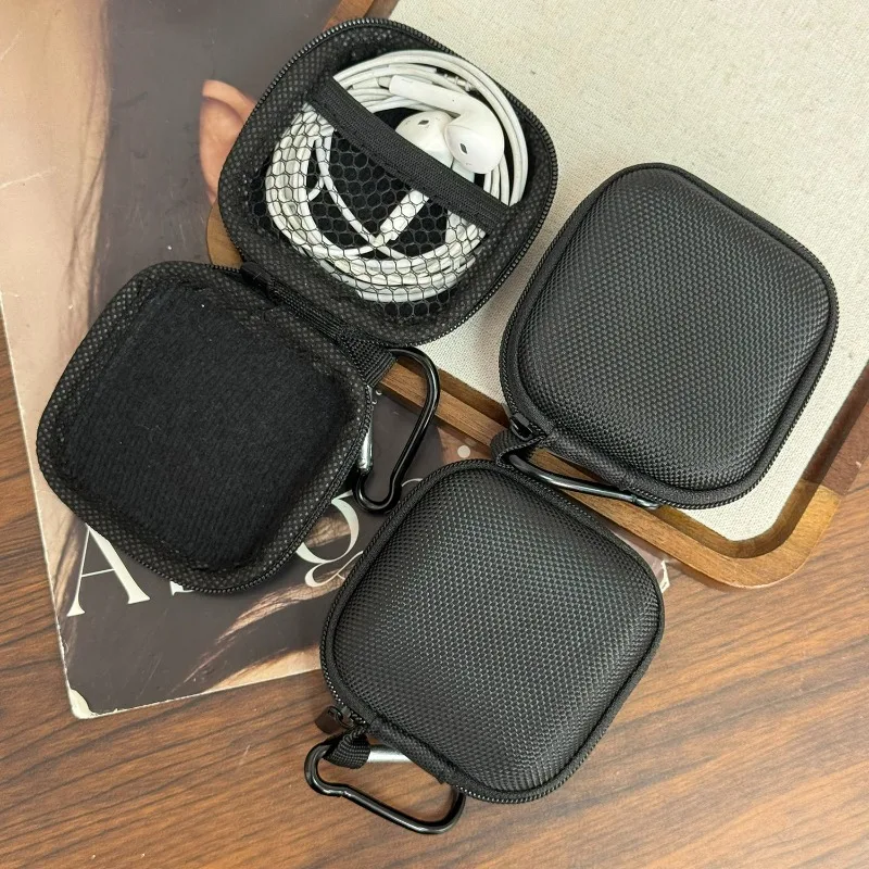 이어폰 하드 케이스 EVA 충격 방지 보관 가방 휴대용 여행용 이어버드 파우치 케이블 USB 드라이브 케이블 정리 케이스