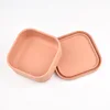 100% Silicone Fresh-Keeping Box With Lid Bento Lunch Box Fruit Salad Fresh-Keeping Bowl Modern Simple Sealed square Storage 4