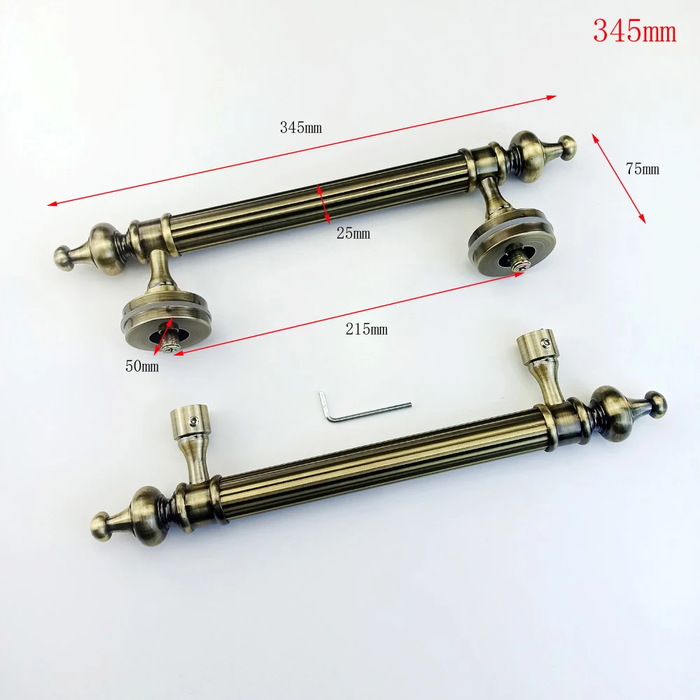 bronze quarto restaurante porta deslizante gate pull 345mm 460mm 01
