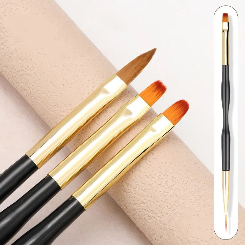 Nail Art Liner Brush 3D Ultra-thin Line Drawing Pen Extension Acrylic  French Stripe UV Gel Painting Brushes Nail Manicure Tools - AliExpress