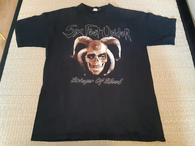 Six Feet Under - Bringer Of Blood Ts 2003 Obituary Body Count Skindread Cannibal Cadavere Madball Biohazard Machine Head Dying Fet