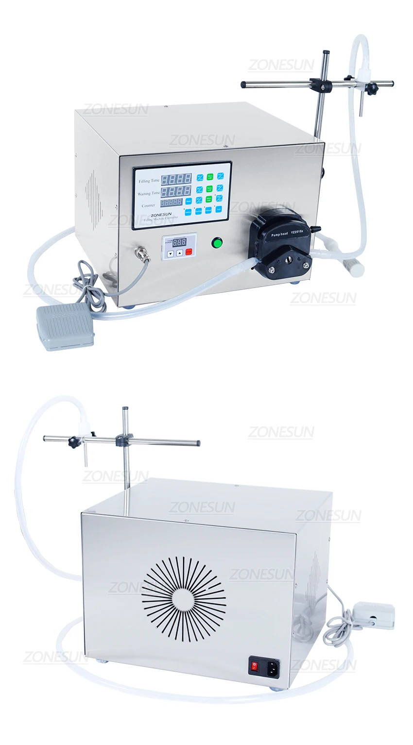 ZONESUN ZS-YT80 Single Nozzle Peristaltic Pump Liquid Filling Machine