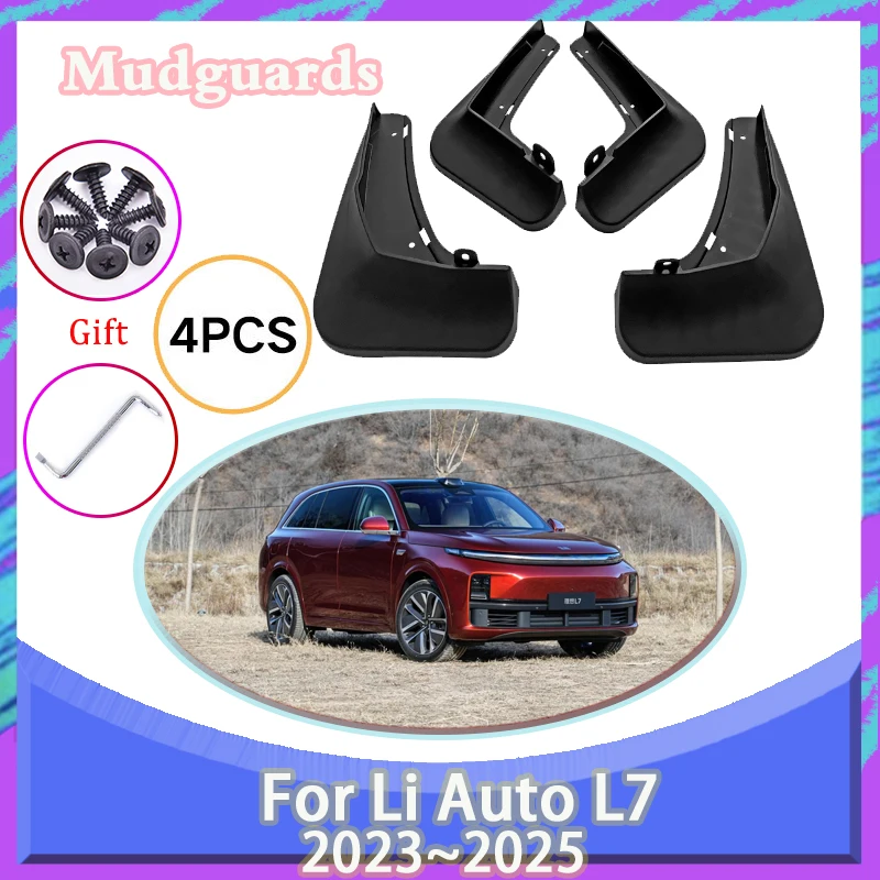 

Car Mud Guard For Li Auto L7 Lixiang L7 2023 2024 2025 Antifreeze Mudguard Mudflaps Mud Guard Fender Front Rear Auto Accessories