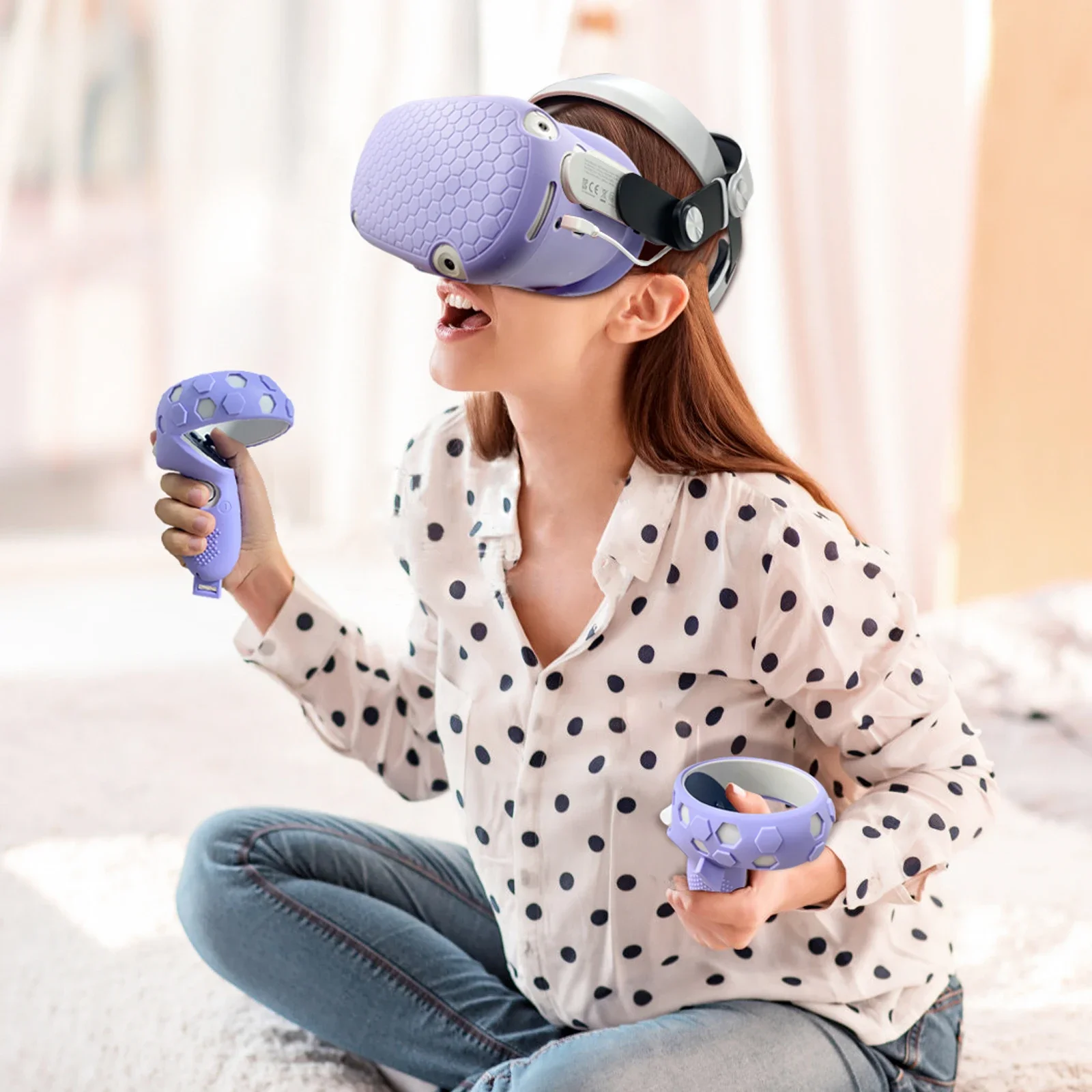 FOR Oculus Quest 2 Silicone Cover Kit VR Touch Controller Shell