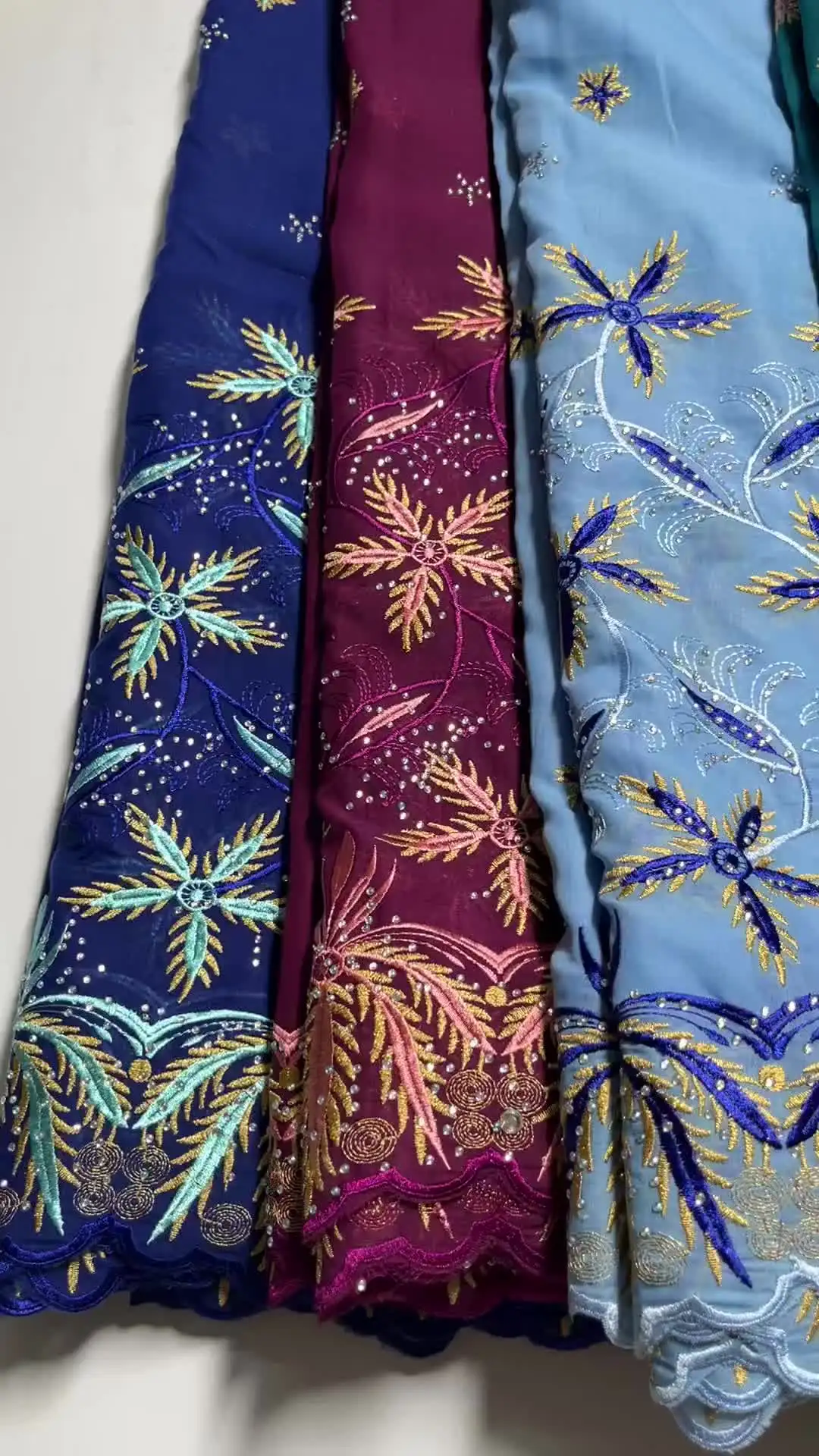 Хлопковая кружевная ткань Lafaya HQ6102