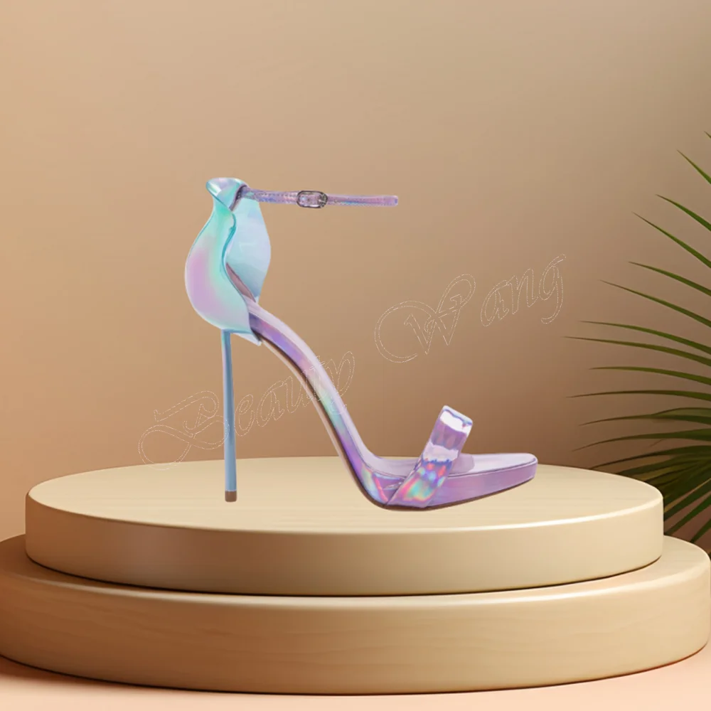 

Light Color Strange Style Heel Sandals Shoes Thin Heel Ankle Buckle High Heel Shoes for Women High Heel 2024 Zapatillas Mujer