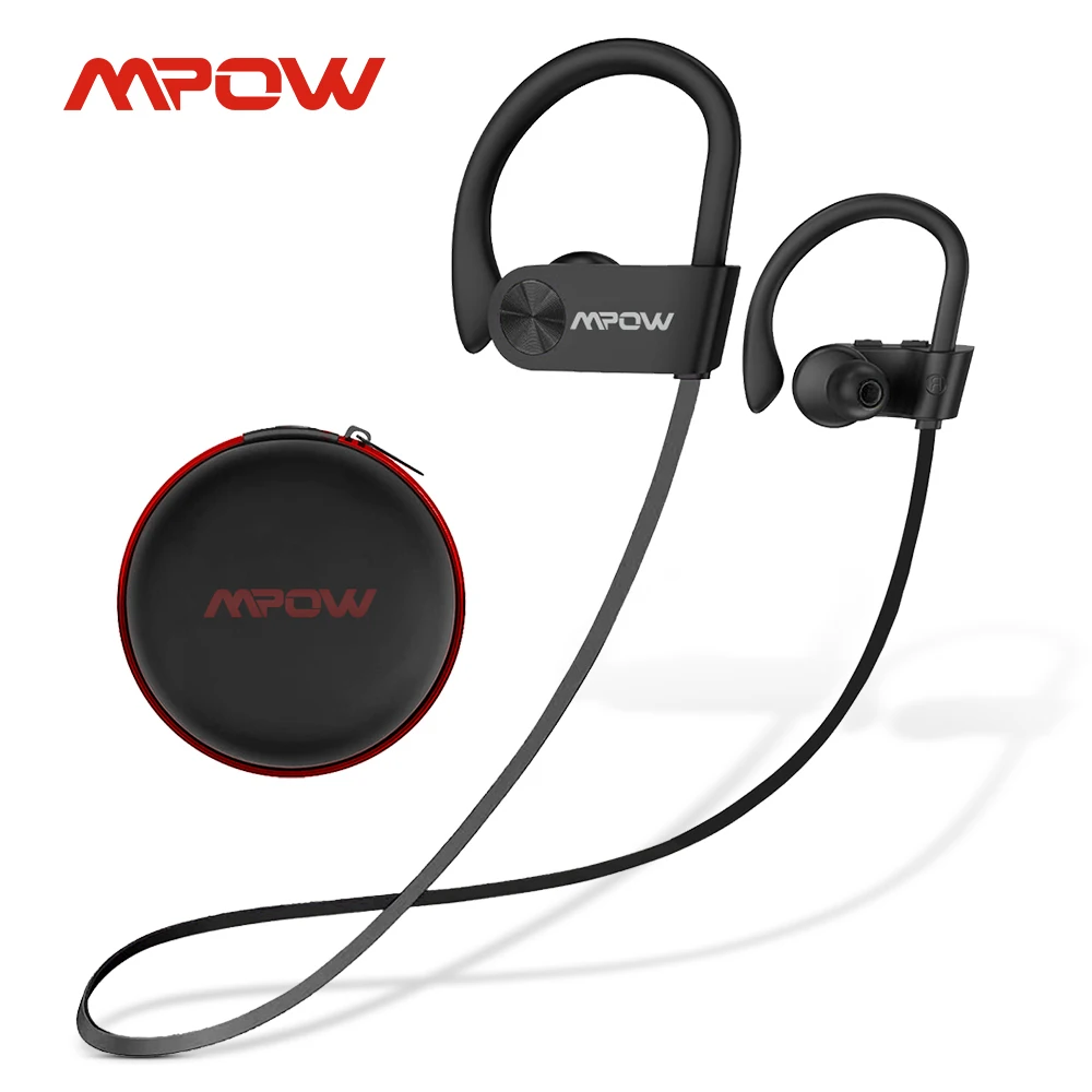 Новая версия Mpow Flame спортивные наушники IPX7 водонепроницаемые Bluetooth V5.3 наушники 12 часов воспроизведения и шумоподавления микрофон для iPhone