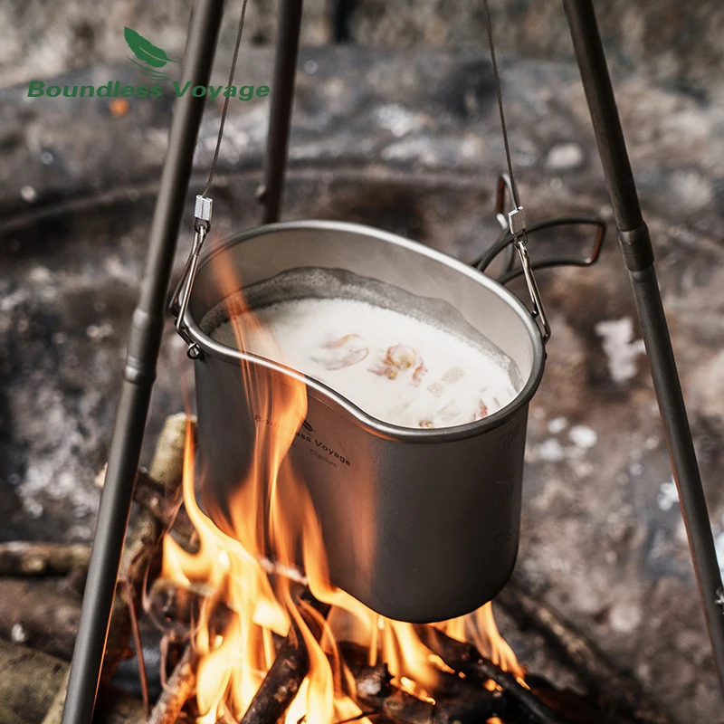 Kit Titanium Camping Cookware | Titanium Cookware Cooking
