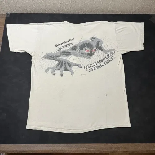 Vintage Iron Horse Saloon Biketoberfest Shirt Zombie Spider Skull Terminator Y2K Maniche Lunghe O Corte